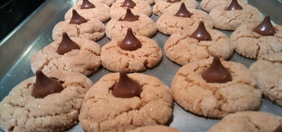 Peanut Blossom Cookies