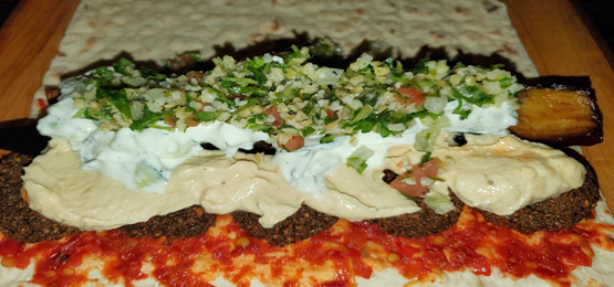 Falafel Deluxe Unwrapped